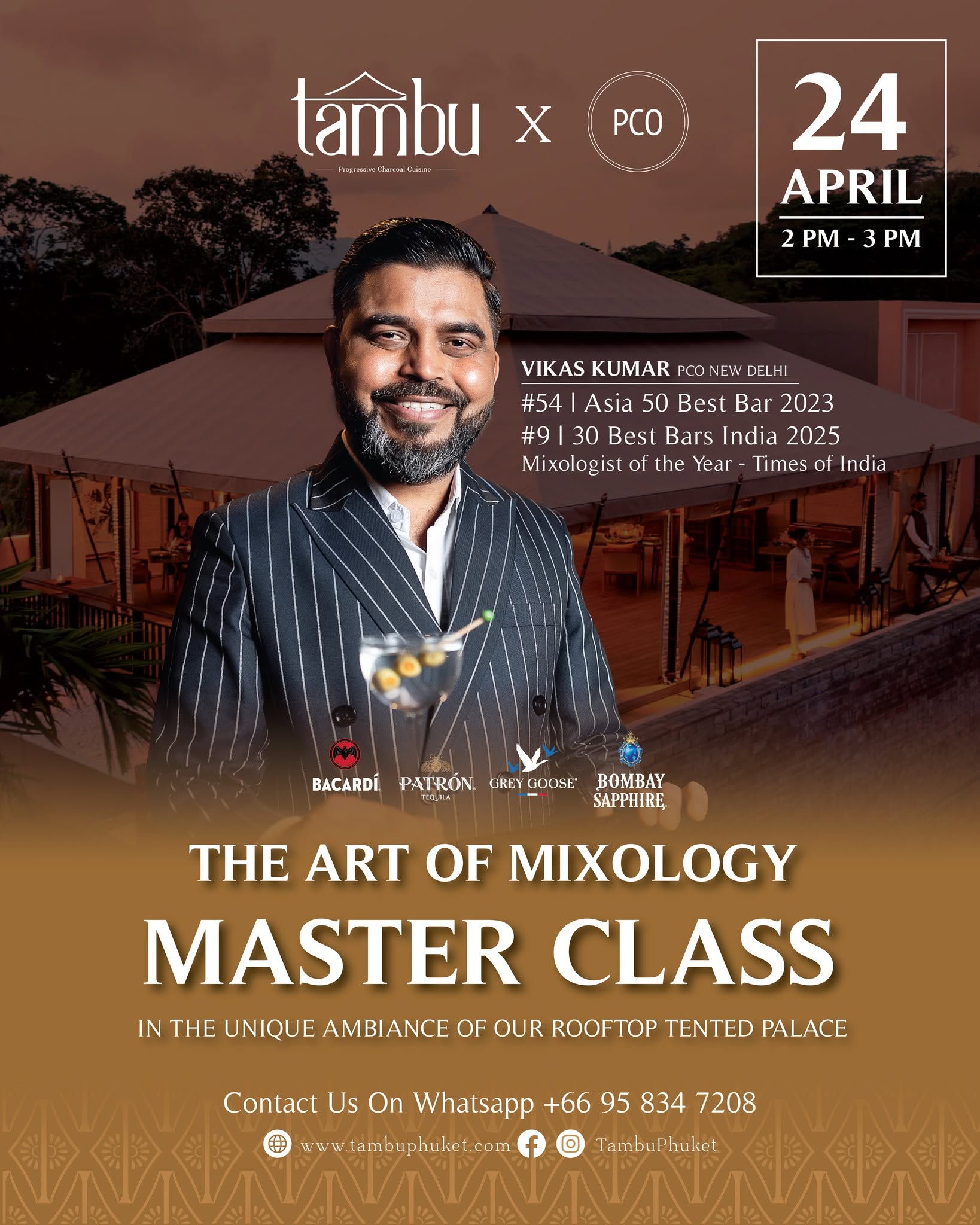 The Art of Mixology masterclass with PCO at Tambu Phuket