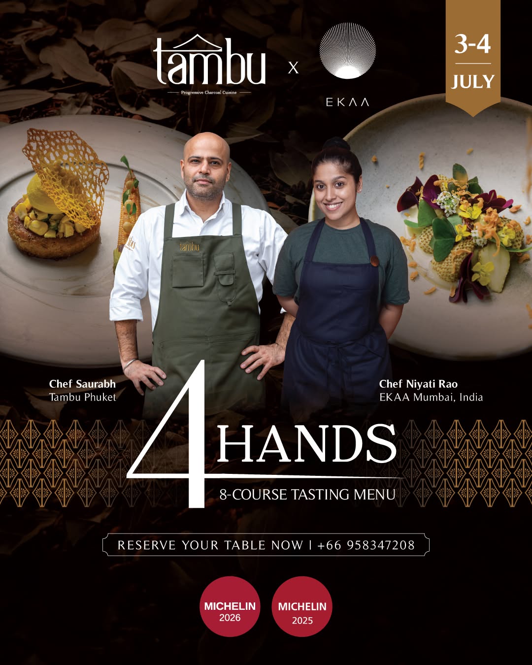 EKAA Mumbai 4 Hands Dinner at Tambu Phuket