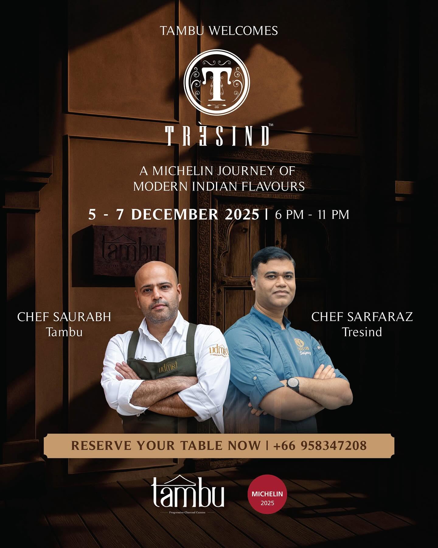 Tresind Michelin Journey of Modern Indian Flavours at Tambu Phuket